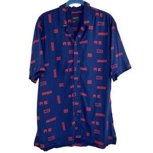 Scotch and Soda Blue Nautical Flag Short Sleeve Shirt